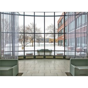 aluminum Hidden frame glass curtain wall with reflective glass