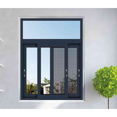 double tempered glass sliding window