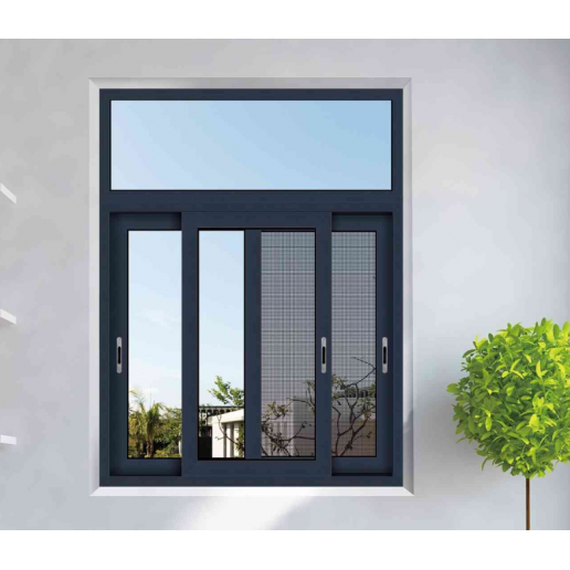 double tempered glass sliding window