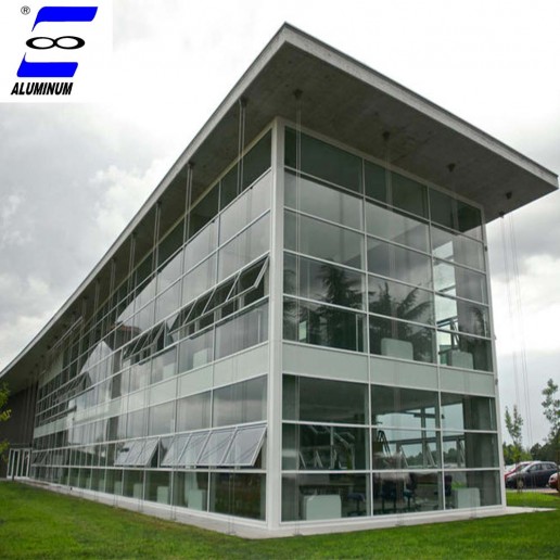 aluminium glass curtain wall price