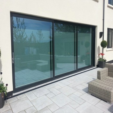 Front door aluminum sliding patio door design