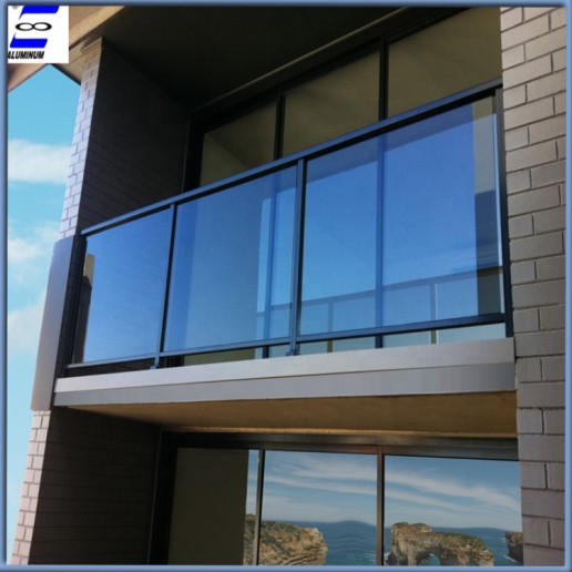 Security aluminum glass railing for balcony