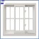 Aluminum sliding window with stalinite glass