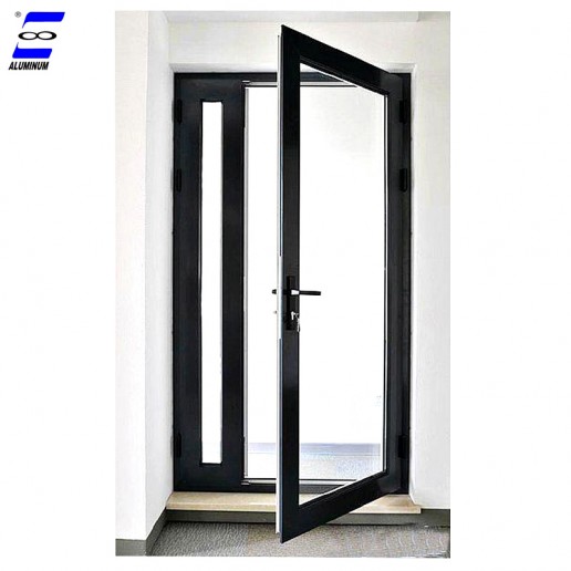 French Design Exterior Aluminum Glass Doors With Tempered Glass