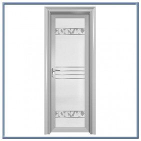 Aluminum single swing bathroom door