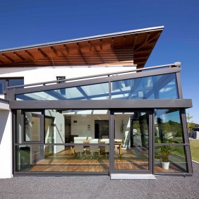 Custom aluminum glass sunroom/house