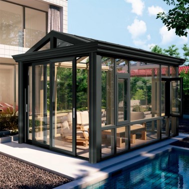 prefab glass house/sun room/solarium