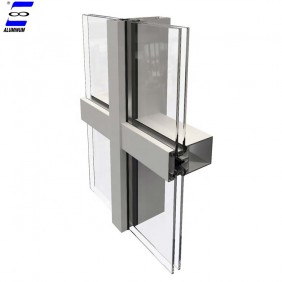 aluminum alloy price vacuum insulated glass curtain wall