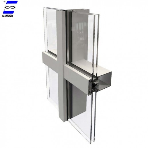 aluminum alloy price vacuum insulated glass curtain wall