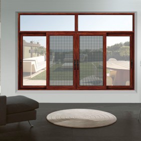 Customized double glazed tempered glass cheap sliding window