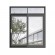 tempered glass cheap sliding window