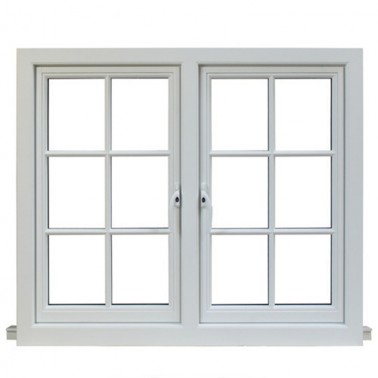 European Standard Double panels swing style aluminum casement window