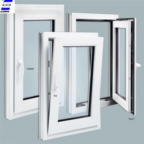 Hot sale tilt and turn window with tempered glass