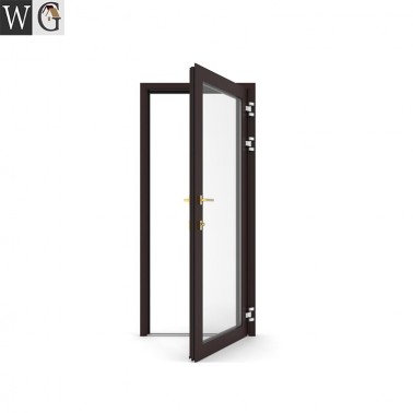 New design factory price patio single aluminium casement glass door