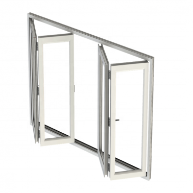 simple elegant folding glass doors with double glass