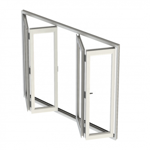 simple elegant folding glass doors with double glass