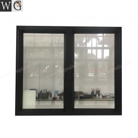 Customized Black Aluminum Frame Exterior design soundproof casement window