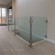 Aluminum interior glass rail