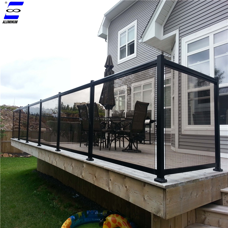 Security Aluminum Glass Railing For Balcony