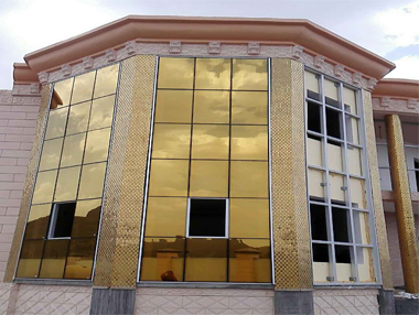 Aluminum Golden Curtain Wall